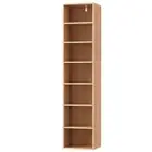 Artiss Bookshelf 7 Tiers Display Book Cube Shelves CD DVD Storage MILO Pine NEW
