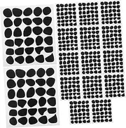 WOONEKY 480pcs Black Irregular Dot Wall Decals Minimalist Decorative Wall Stickers for Bedroom Nursery and Classroom Easy Peel and Stick Application