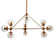 Fiorentino Klesh 10 Light Aluminium Pendant - Gold