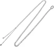 [TEMPNAP] Rhinestone Waist Chain: Adjustable Rhinestone Waist Belt For Women - Stylish Sparkly Belt For Dresses Weddings And Special Events