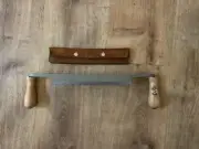 250mm Draw Knife Kit with Premium Australian Handmade Leather Cover