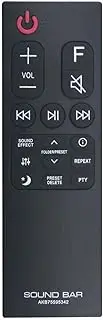 AKB75595342 Replacement Remote for LG SoundBar SPL5B-W SPN5B-W SL5Y SL6Y SL6YF SL7Y SL7YF SN6Y SN7CY