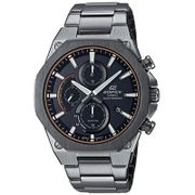 CASIO 卡西歐 EDIFICE 輕薄八角設計太陽能計時手錶-黑/鐵灰44mm EFS-S570DC-1A