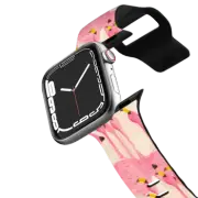 Apple Watch Series 4-6, SE (44mm) Impact Band Flamingo March by Grace Andersson
