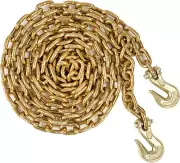 Grade 70 Transport Chain with Clevis Grab Hooks, 3/8 Inch X 16