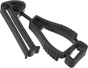 uxcell Glove Clips, Gloves Holder Clip Glove Belt Keeper Work Glove Grabber Helmet Hanger for Construction Worker, Black
