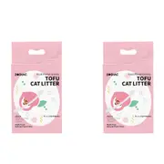 2x Zodiac 7L/2.5kg Fruity Tofu Soy Pulp Pet Cat Litter Absorbent/Clumping Peach