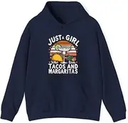 [X.Style] Just A Girl Who Loves Tacos & Margaritas Cinco De Mayo ds038 Hoodie Navy S