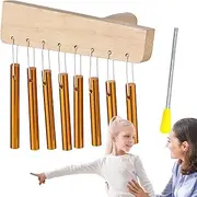 Hand Chimes | Handheld Wind Chimes with Stick - Hand Percussion Instruments, Sound Healing Instruments for Adults Women Men Beginners
