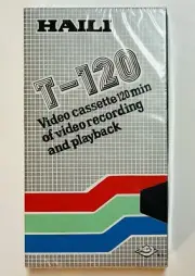 Haili VHS Video Cassette Tape Blank T-120 Minutes VCR Record New & Sealed