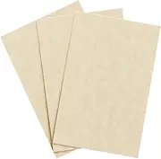 Aged Parchment Paper – Great for Certificates, Menus and Wedding Invitations | 24lb Bond / 60lb Text / 90GSM | 11" x 17" (Ledger Size) Paper for Writing, Copy, Printing | 100 Sheets per Pack