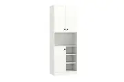 Giantex Modern Hutch Cabinet Kitchen Pantry Storage Cabinet w/Shelves Buffet Sideboard White