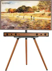 Tripod Easel TV Stand for 40 to 65 Inch LCD LED OLED Screen, Height Adjustable a