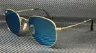 RAY BAN RB3548N 001 9O Gold Hexagonal 51 mm Unisex Sunglasses