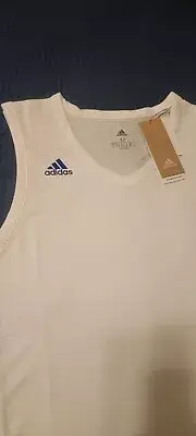 Adidas NXT PRM M Men's JERSEY. White and Blue. Sizes Medium and 2XL