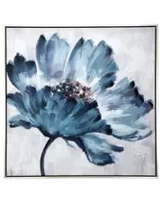 A&B Home Embellished and Hand-Painted Floral Canvas Wall Art