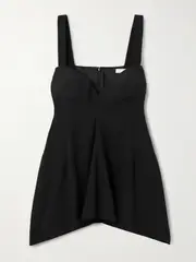 [CARVEN] CARVEN - Jersey Peplum Top - Black - FR 42 FR 42 Black