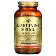 2 X Solgar, L-Arginine, Free Form, 500 mg, 250 Vegetable Capsules