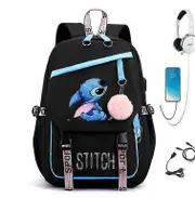 Stitch Usb Rechargeable Schoolbag Male And Female Student Backpack Backpack Style 1
