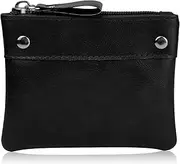 [AdiStylinno] Soft Leather Coin Purse for Men and Women, Portable Coin Purse with Zip, Mini Purse, Minimalist Key Bag, Small Purse