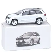 Catzon 1/64 Scale SUV Model Car Alloy Die-cast Collection for Men Boys White