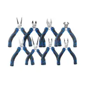 8 Pcs of Kincrome Mini Plier Set - TPR Grip Handles & Chrome Vanadium Steel