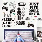 Bedroom Stickers Gamer Wall Sticker Boys Room Decor Wall Decals Playroom Decor