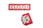 White Holly Sheer Organza Glitter Table Runner 40 x 138 cm White
