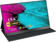 Portable Monitor, 15.6 Inch Portable Monitor 1920 X 1080 Full HD IPS Screen with