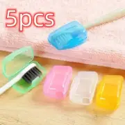 5PCs Travel Toothbrush Head Cover Cap Case Outdoor Brush Cleaner Protector