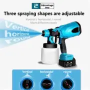 High Pressure Cordless Paint Sprayer With Battery Electric HVLP 1000ml Spray Gun