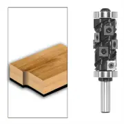 "1/2"" Shank Tungsten Carbide Inserts Flush Trim Router Bit 1-1/4"" 1-1/8"" Cutting Diameter 2-9/16"" Cutting Length Template"