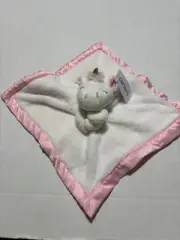 Carter's Unicorn Lovey Pink White Plush Stuffed Animal Security Blanket NWTs