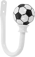 ABOOFAN Football Curtain Tieback Decorative Wall Mounted U Shape Drapery Holdback Hook Material Space Saving Design for Decor Easy Installation