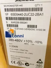 6SE6440-2UC22-2BA1 6SE6 440-2UC22-2BA1 New Siemens MICROMASTER 440 2.2kW