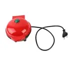 JY (Red European Norms) Portable Mini Home Waffle Maker Breakfast Machine Electr