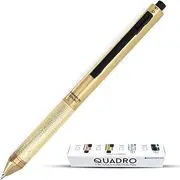 MONTEVERDE USA Quadro 4-in-1 Multifunction Pen Brass (MV35512)
