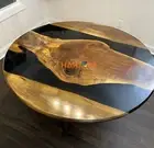Black Designer Epoxy Resin Table Top CUSTOM TO MADE epoxy Kitchen