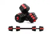 NNEKG Fortis 20kg Adjustable Weights Dumbbell & Barbell Set
