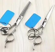 Professional Hair Cutting Shears, Japan 440c Steel 6 inch Plum Cut Cutting Barber Haircut Scissor thinning Shears Hairdressing Scissors