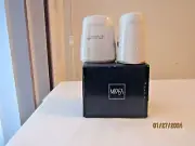 Classic Mikasa Ultra white China RADIANCE Salt & Pepper Shakers New in Box