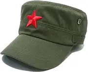 [VOXMDY] Vintage Fatigue Red Star Mao Army Milry Hat