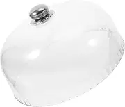 NOLITOY Sturdy Acrylic Cake Plate Cover Handle Reusable Food Cloche for Freshness