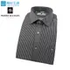 皮爾帕門pb黑色底白條紋、門襟做斜紋設計、型男衣櫥必備合身長袖襯衫66155-09 -襯衫工房