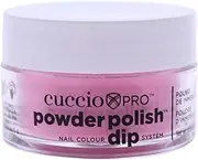 Cuccio Pro Nail Colour Dip System Small Powder Polish 14 g, #5588 Bright Pink With Gold Mica, 14 g