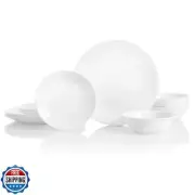 Corelle Vitrelle 18-Piece Service for 6 Dinnerware Set Triple Layer Glass and