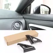 Real Carbon Fiber Door Speaker Tweeter Cover Trim For Nissan GTR R35 08-16