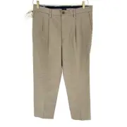Dockers Pants Mens 34 x 34 Brown Signature Khaki Flex Comfort Wrinkle Free NEW