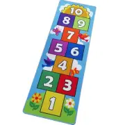 Hop and Count Hopscotch Rug, Kids Floor Play Area Rug Game Carpet Crawl Jump ...