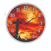 Passion & Cross Religious Jesus Christ Art Wall Clock a Hanging Time Piece